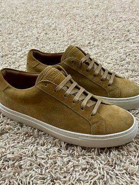Polo Ralph Lauren Men’s Jermain Lux Suede Leather Sneakers Shoes, Size 7.5 (New)